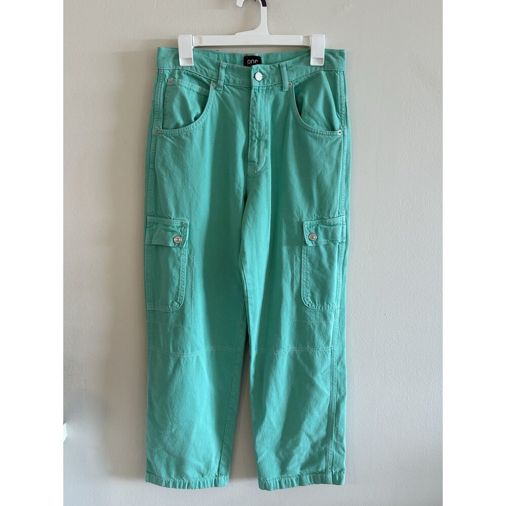 BDG Urban Outfitters Relaxed Skate Jean Denim Cargo Pants Green Size Womens 27
